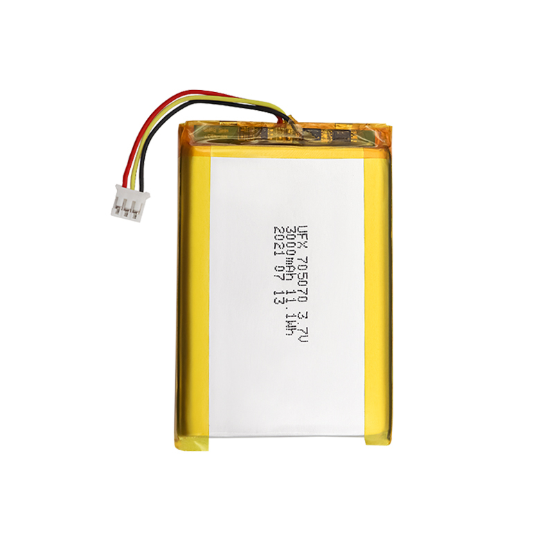 China Li-Polymer Cell Manufacturer Wholesale Digital Device Lipo Battery UFX 705070 3000mAh 3.7V Rechargeable Lipo Battery