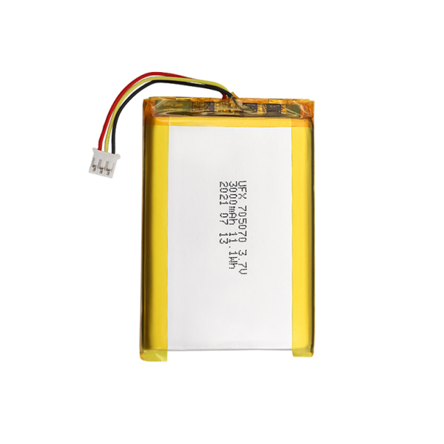 China Li-Polymer Cell Manufacturer Wholesale Digital Device Lipo Battery UFX 705070 3000mAh 3.7V Rechargeable Lipo Battery