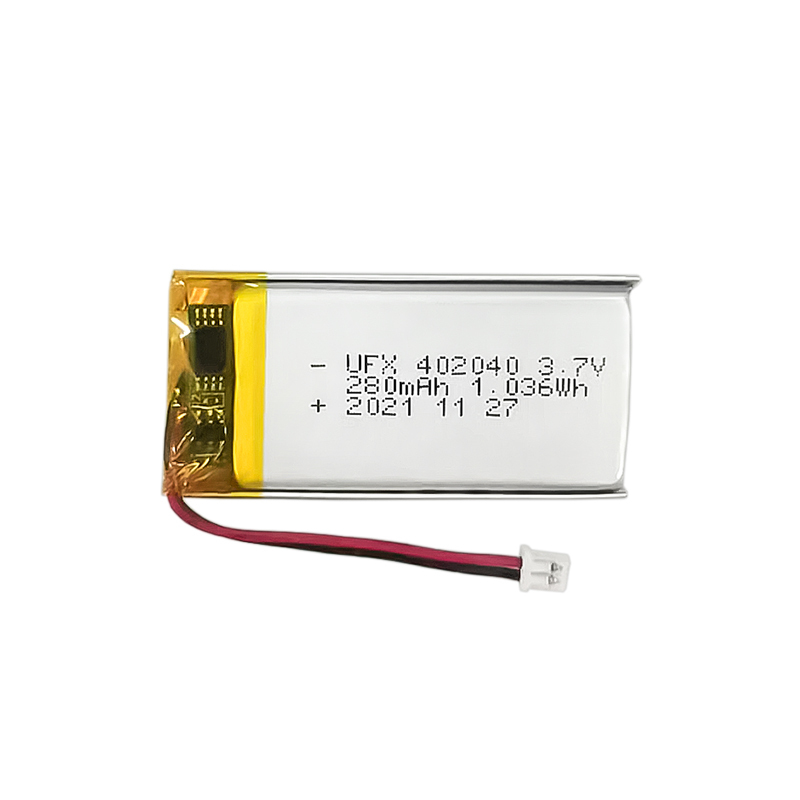 Chinese Lithium Cell Factory Professional Customized Smart Makeup Box Li-ion Polymer Battery UFX 402040 280mAh 3.7V Rechargeable Battery