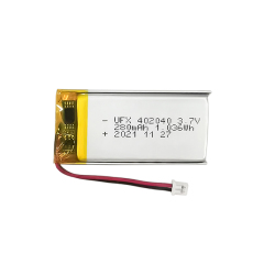 Chinese Lithium Cell Factory Professional Customized Smart Makeup Box Li-ion Polymer Battery UFX 402040 280mAh 3.7V Rechargeable Battery