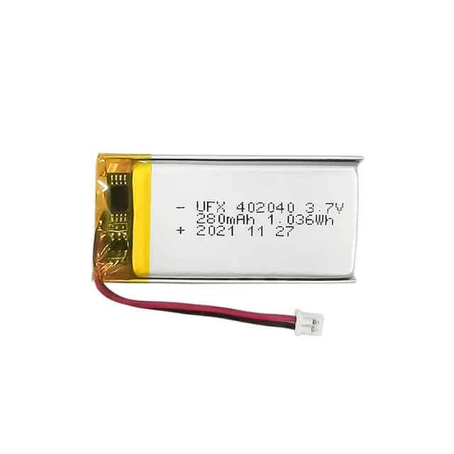 Chinese Lithium Cell Factory Professional Customized Smart Makeup Box Li-ion Polymer Battery UFX 402040 280mAh 3.7V Rechargeable Battery