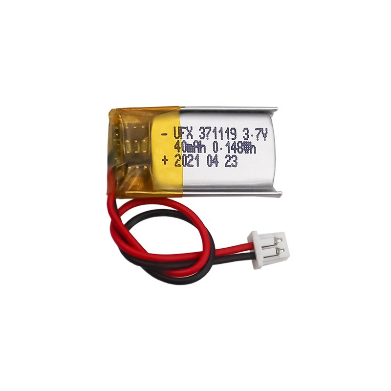 중국 리튬 이온 셀 공장 미니 스피커용 도매 충전식 배터리 UFX 371119 40mAh 3.7V 리튬 폴리머 셀
