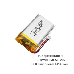 Chinese Lithium Cell Manufacturer Supply Air Cleaner Batteries UFX 902540 900mAh 3.7V Rechargeable Lipo Battery