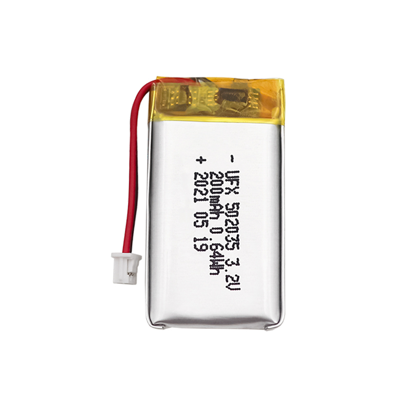 Li-polymer 셀 공장 마사지기 배터리 공급 UFX 502035 200mAh 3.2V 리튬 철 인산화물 배터리
