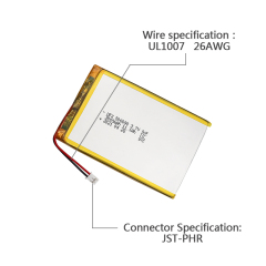 UFX 506090 3000mAh 3.7V-리튬 폴리머 셀 솔루션