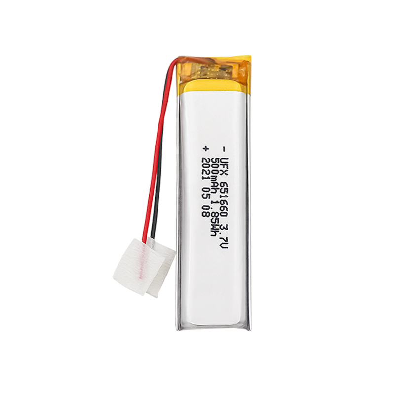 테이블 램프 충전식 배터리 생산 UFX 651660 500mAh 3.7V 리튬 폴리머 배터리