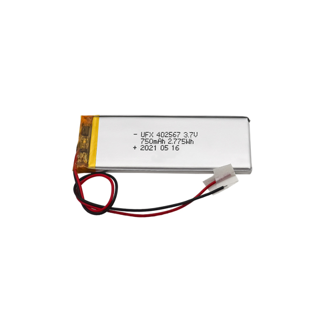 리튬 이온 충전식 전지 공장 도매 LED 조명 충전식 배터리 UFX 402567 750mAh 3.7V 고품질 충전식 배터리