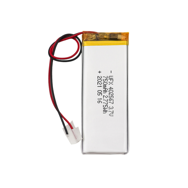 리튬 이온 충전식 전지 공장 도매 LED 조명 충전식 배터리 UFX 402567 750mAh 3.7V 고품질 충전식 배터리