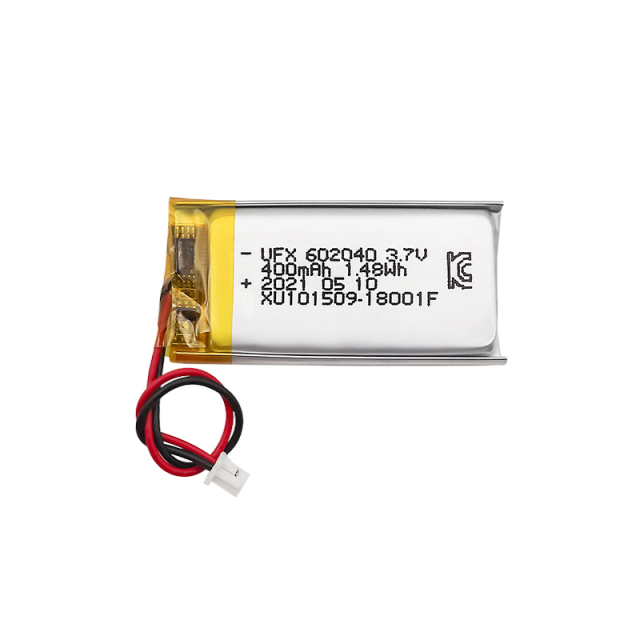 중국 Lipo 세포 제조자 프로페셔널 커스텀 UFX 602040 400mAh 3.7V KC 인증서