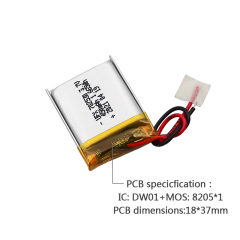 Polymer Lithium-ion Cell Manufacturer Wholesale Rechargeable Battery For Digital Camera UFX 702530 450mAh 3.7V Li-ion Polymer Battery With MSDS