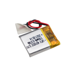 Li-polymer Manufacturer For Electric Toy UFX 401822 100mAh 3.7V Li-ion Polymer Battery With MSDS