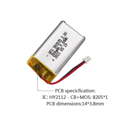 Li-polymer 셀 공장 마사지기 배터리 공급 UFX 502035 200mAh 3.2V 리튬 철 인산화물 배터리