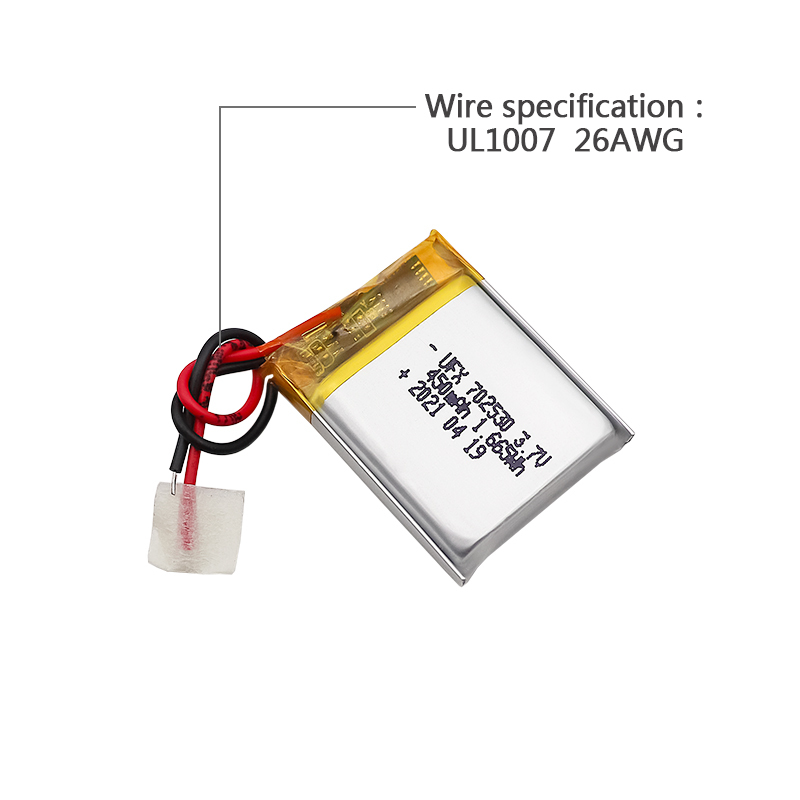 Polymer Lithium-ion Cell Manufacturer Wholesale Rechargeable Battery For Digital Camera UFX 702530 450mAh 3.7V Li-ion Polymer Battery With MSDS