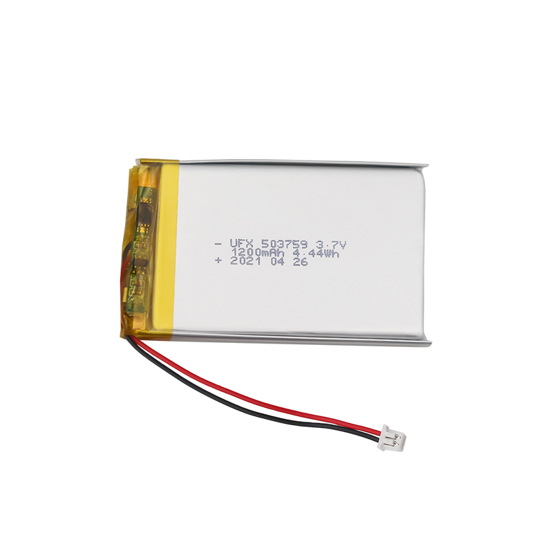 중국 리튬전지 공장 준공 전문 커스텀 LED 라이트 배터리 UFX 503759 1200mAh 3.7V 리튬 이온 폴리머 배터리
