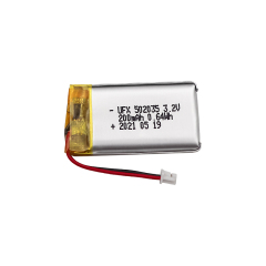 Li-polymer 셀 공장 마사지기 배터리 공급 UFX 502035 200mAh 3.2V 리튬 철 인산화물 배터리