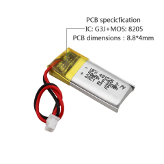 China Lithium-ion Cell Factory Produce Bluetooth Speaker Battery UFX 401225 90mAh 3.7V Mini Li-polymer Battery