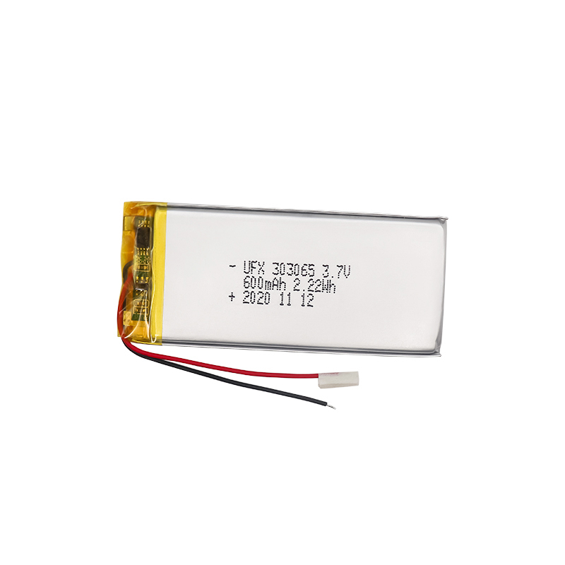 리튬전지 제조 회사 사용자 지정된 3C 디지털 장치 배터리 UFX 303065 600mAh 3.7V 리포 배터리