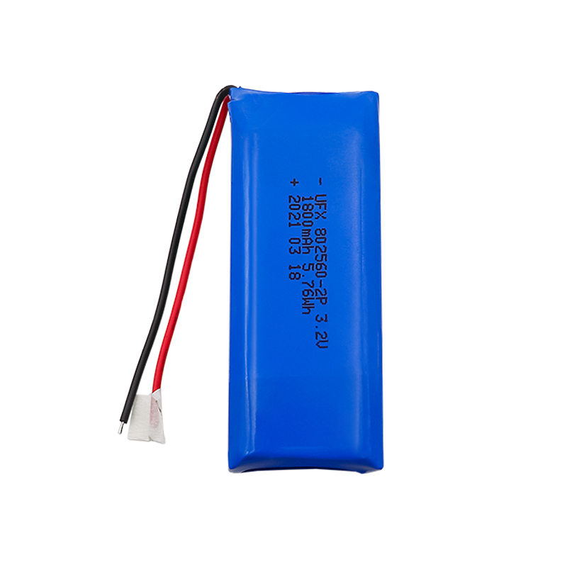 Battery Factory Outlet Store Customized Battery Pack for Footlights UFX 802560-2P 1800mAh 3.2V LiFePo4 Battery
