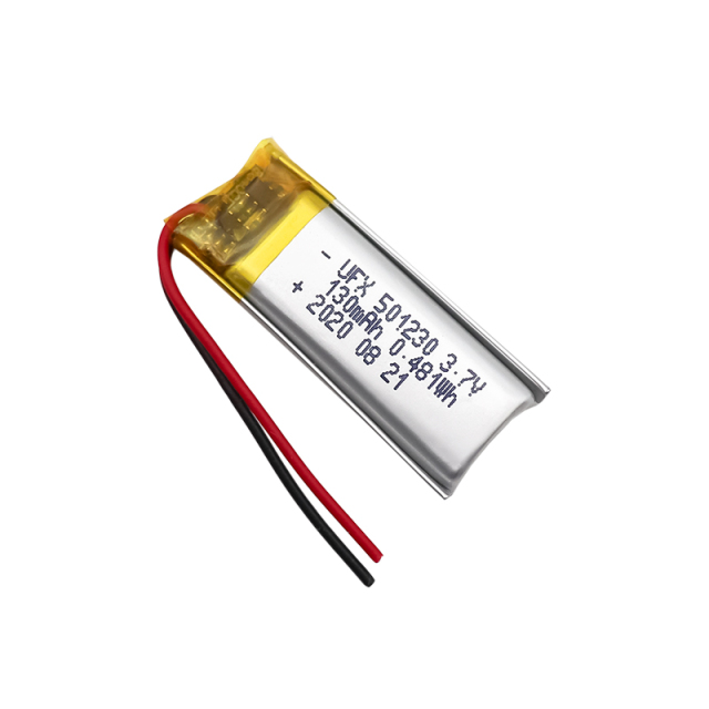 Chinese Lipo Cells Factory lithium ion battery rechargeable UFX 501230 130mAh 3.7V lithium batteries
