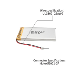 Chinese Li-ion Cell Factory Beauty Instrument Li-po Battery UFX 503665 1500mAh 3.7V Safety Lipo Battery