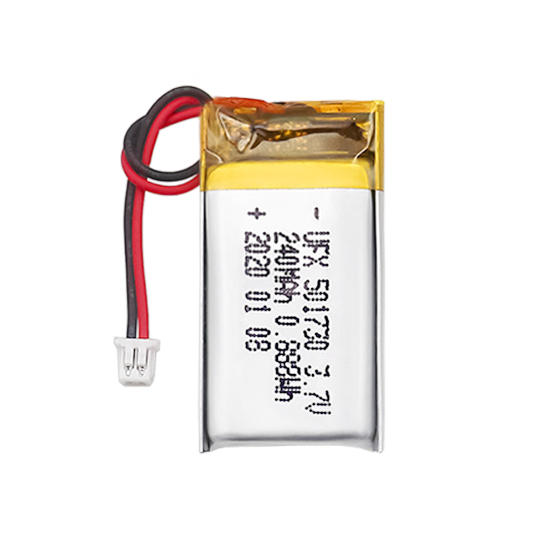 Battery Factory Outlet Store Customized Monitoring Equipment Battery UFX 501730 240mAh 3.7V Mini Li-polymer Battery