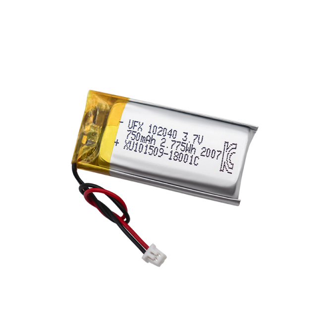 리튬 전지 공급업체 맞춤형 충전식 배터리 UFX 102040 750mAh 3.7V UL / KC 인증을 받은 리튬 이온 배터리