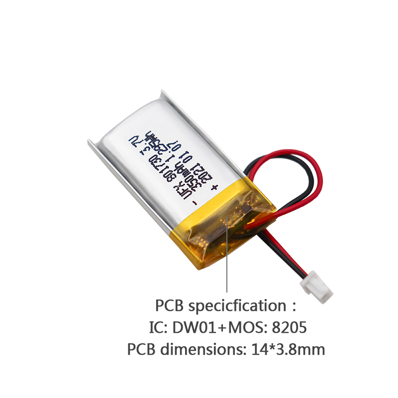 Chinese Lithium-ion Cell Manufacturer Professional Customized Breast Pump Li-polymer Battery UFX 801730 350mAh 3.7V Mini Li-polymer Battery