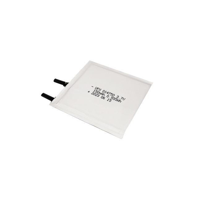 중국 초박형 배터리 공장 E-카드용 맞춤형 초박형 배터리 UFX 014750 150mAh 3.7V 슈퍼 얇은 배터리