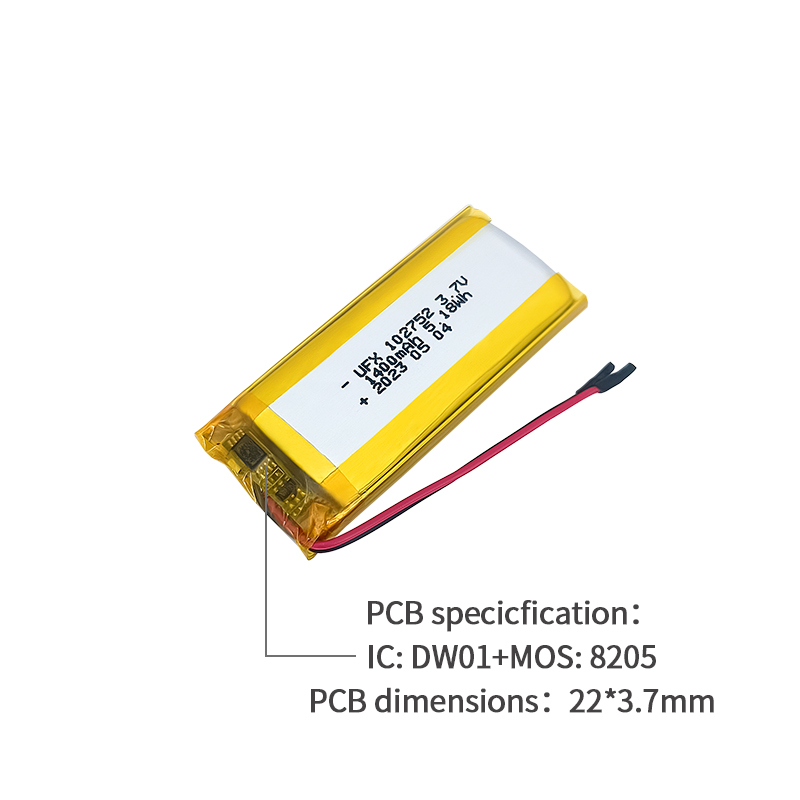 리튬 이온셀 공장 도매 충전식 배터리 UFX 102752 1400mAh 3.7V 리포 배터리