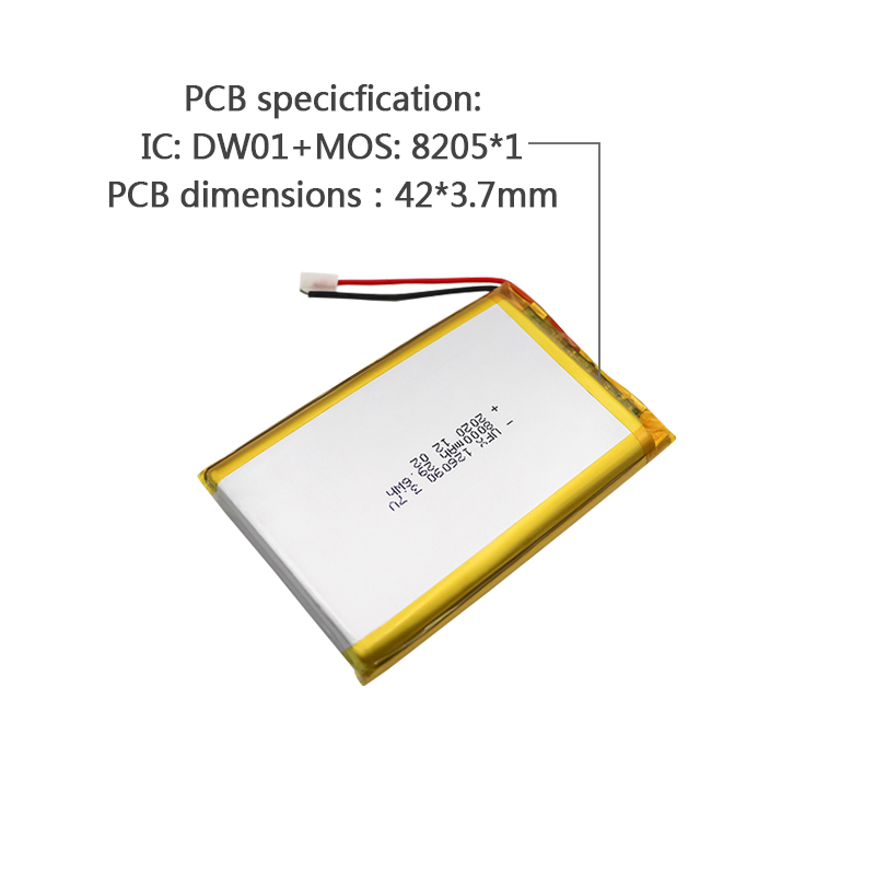 Battery Manufacturers In China Medical device batteries UFX 126090 8000mAh 3.7V li ion pouch cell