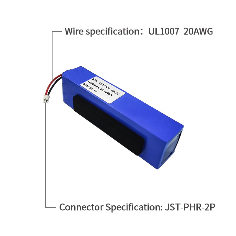 lithium ion battery manufacturers lithium ion battery pack UFX 4527106-6S 1400mAh 22.2V pouch type lithium ion battery