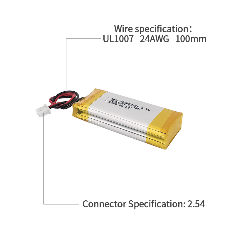 리튬 이온 배터리 제조 리튬 배터리 전자 풍기 UFX 702863-2P 3000mAh 3.7V 최고의 리튬 배터리