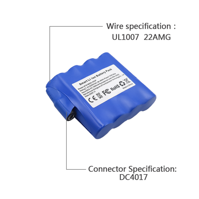 리튬 이온 회사 파워 뱅크를 위한 리튬 이온 전지 도매 UFX 18650-2S2P 5200mAh 7.4V 리포 배터리 7.4V