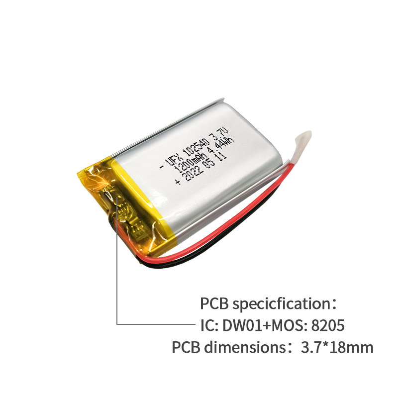 내 주변 리튬 이온 배터리 공급업체 맞춤형 GPS 전원 배터리 UFX 102540 1200mAh 3.7V 리튬 배터리 파우치 셀