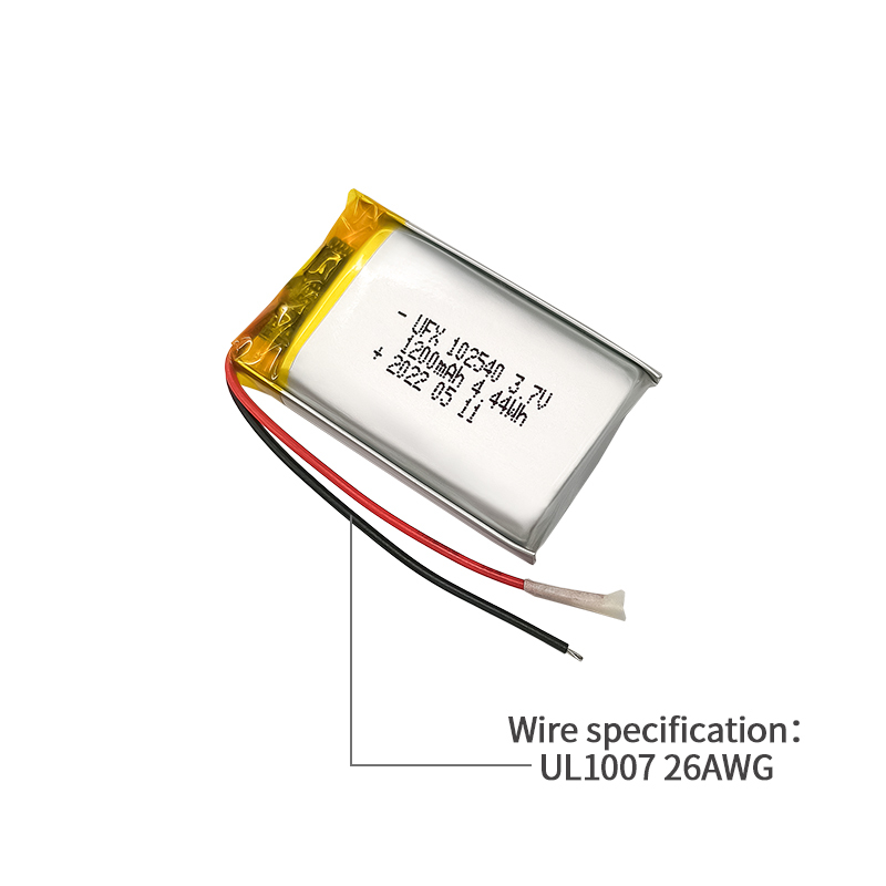 내 주변 리튬 이온 배터리 공급업체 맞춤형 GPS 전원 배터리 UFX 102540 1200mAh 3.7V 리튬 배터리 파우치 셀