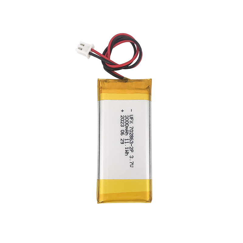리튬 이온 배터리 제조 리튬 배터리 전자 풍기 UFX 702863-2P 3000mAh 3.7V 최고의 리튬 배터리