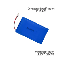 Custom Digital Devices Battery Pack Manufacturer Custom Medical Battery Packs UFX 105080-2P 10000mAh 3.7V Consumer Electronics Batteries