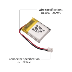 리튬 이온 폴리머 배터리 공장 게이트웨이 알람 배터리 도매 UFX 702025 300mAh 3.7V 스피커 전용 리튬 이온 배터리의 전문 제작