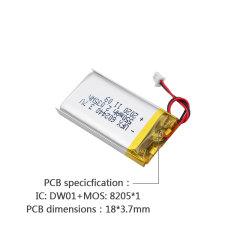 리튬 배터리 팩 공급업체 전자 담배용 도매 충전식 배터리 UFX 602440 550mAh 3.7V 소비자 가전 배터리