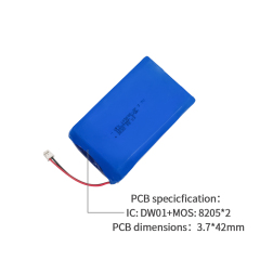 Custom Digital Devices Battery Pack Manufacturer Custom Medical Battery Packs UFX 105080-2P 10000mAh 3.7V Consumer Electronics Batteries