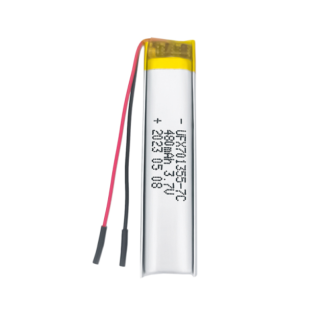 배터리로 작동하는 애완동물 장난감 무선 장치용 배터리 팩 UFX 701355-7C 480mAh 3.7V 7C 방전 배터리