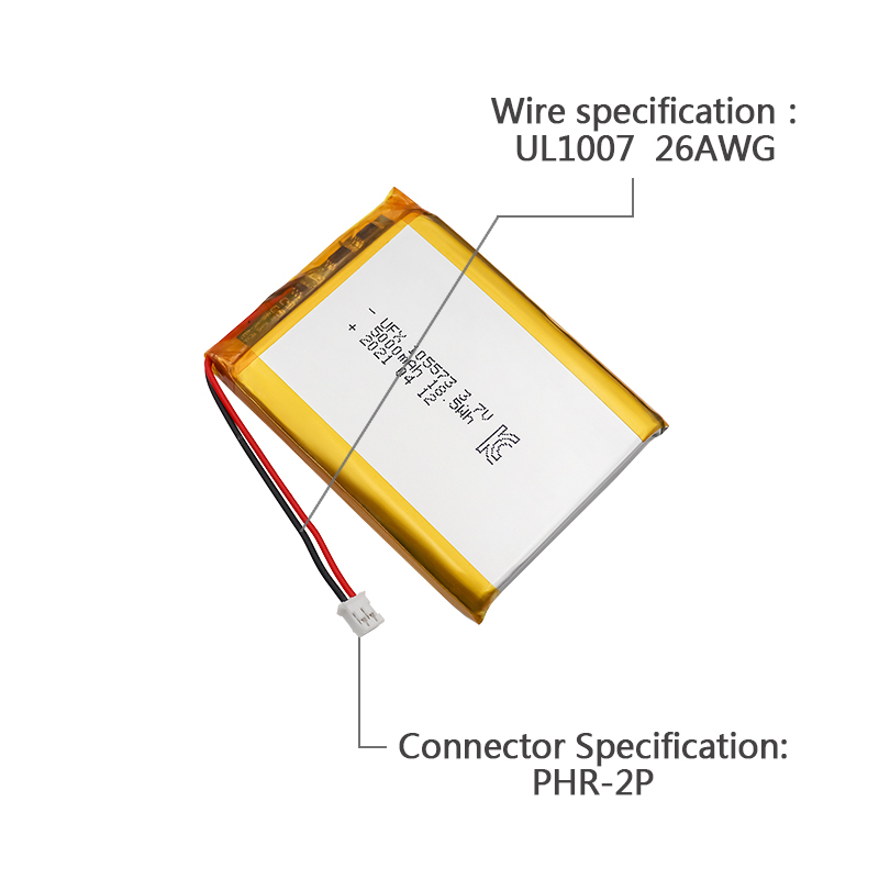 중국의 리튬 이온 배터리 제조업체 전기 믹서 배터리 UFX 105573 5000mAh 3.7V 리튬 배터리 5000mAh
