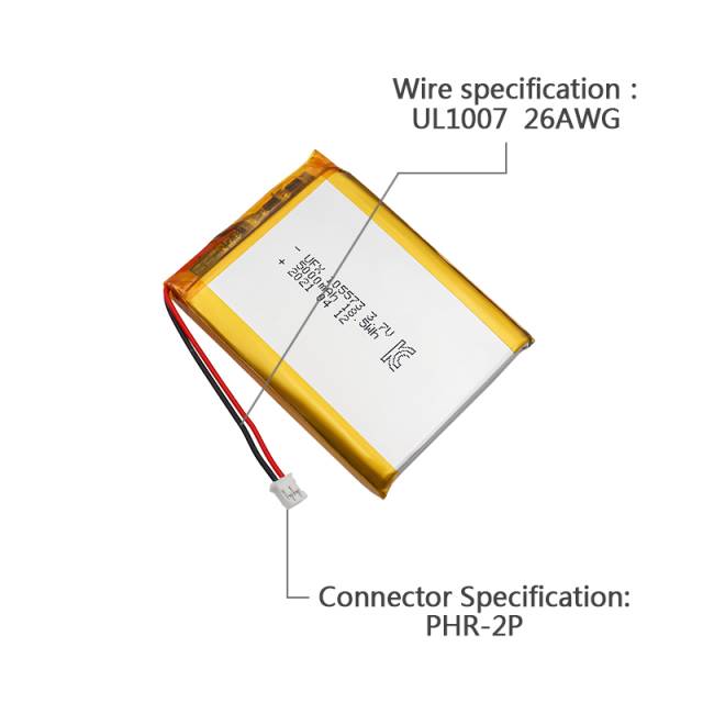 중국의 리튬 이온 배터리 제조업체 전기 믹서 배터리 UFX 105573 5000mAh 3.7V 리튬 배터리 5000mAh