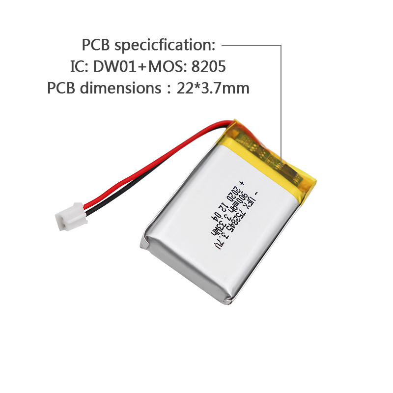 리튬 제조 회사 전기 면도기 배터리 UFX 752845 900mAh 3.7V
