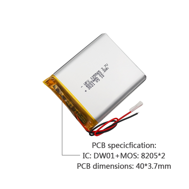 배터리로 작동하는 뷰티 디바이스 커스터마이즈된 저온 장치용 배터리입니다. UFX 906090 6000mAh 3.7V 리튬 이온 전지