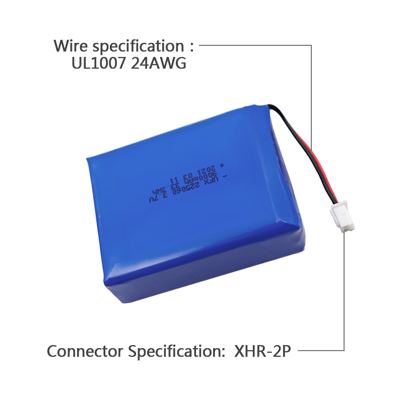 리튬 배터리 공급 업체 남아프리카 공화국 알로 충전식 배터리 UFX 225060 9000mAh 3.7V 고품질 충전식 배터리