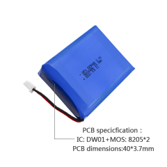 리튬 배터리 공급 업체 남아프리카 공화국 알로 충전식 배터리 UFX 225060 9000mAh 3.7V 고품질 충전식 배터리