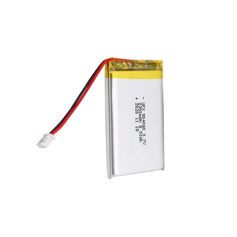중국 리튬 배터리 DC 모터 충전식 배터리 UFX 804060 2300mAh 3.7V 3.7V 충전식 배터리