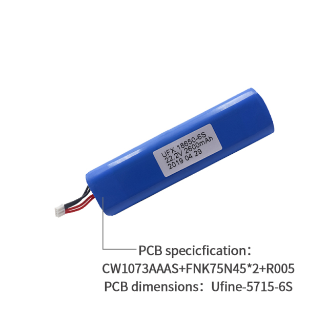 리튬 이온 배터리 제조업체 리튬 이온 배터리 팩 UFX 4527106-6S 1400mAh 22.2V 파우치형 리튬 이온 배터리
