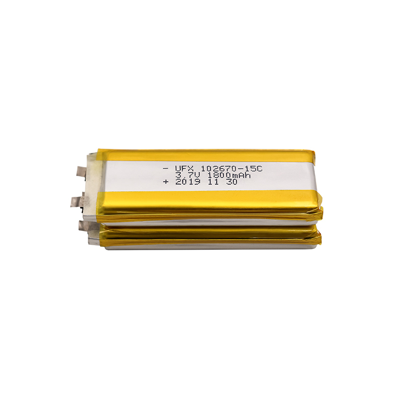중국 배터리 회사 배터리 전원 히터 무선 UFX 102670-15C 1800mAh 3.7V 높은 C-배율 배터리